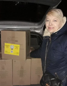 Nova Poshta Humanitarian — donated baby food