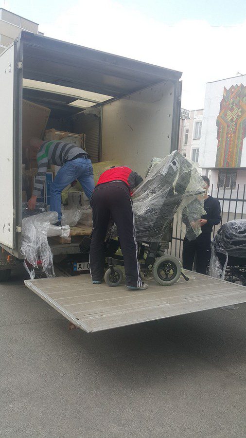 We received a gift of wheelchairs and walkers.