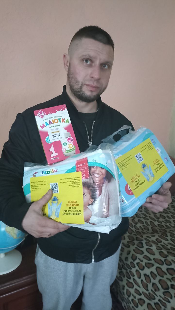 Nova Poshta Humanitarian — don de nourriture pour bébé